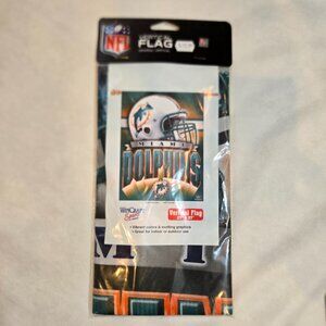 WinCraft NFL Miami Dolphins NFL Vertical Banner Flag 27" x 37"